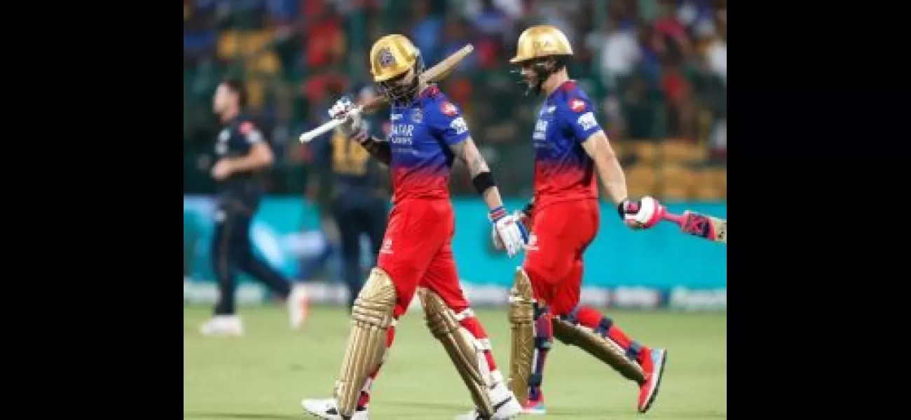 Fifty by Du Plessis and strong bowling lead RCB to a four-wicket victory against GT.