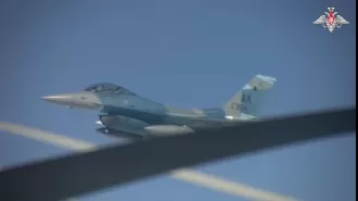 Russian and American fighter jets meet face to face in a tense encounter.
