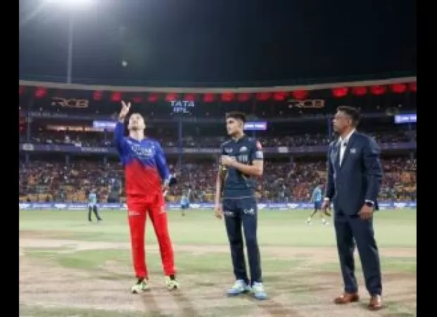 RCB choose to field after winning toss while GT will bat first