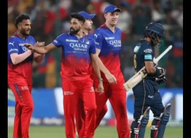 RCB bowlers excelled in restricting Gujarat's total to 147, below expectations.