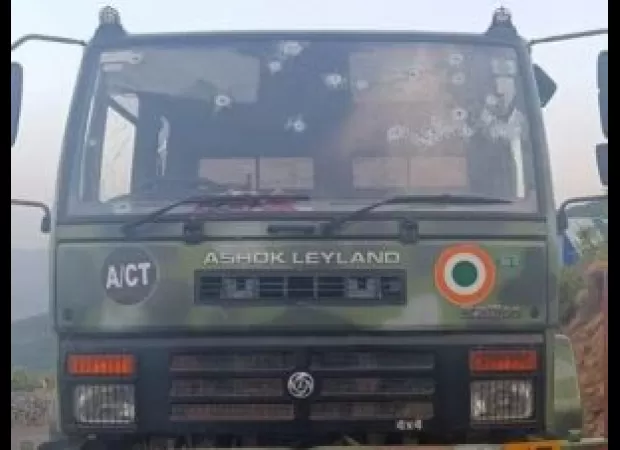 Terrorists open fire on IAF convoy in J&K before Lok Sabha polls, leaving 1 dead and 4 injured.