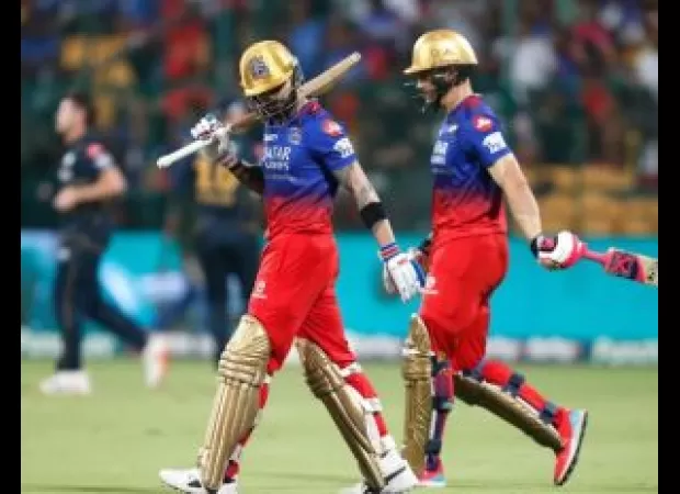 Fifty by Du Plessis and strong bowling lead RCB to a four-wicket victory against GT.