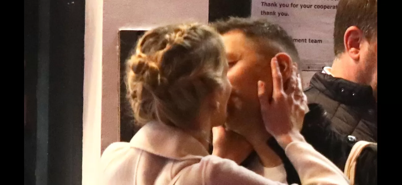 Celebrities from Strictly seen sharing a passionate kiss while attending a fellow cast member's performance in London.