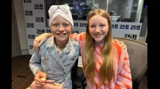 A friend made a touching sacrifice for an 11-year-old girl who is fighting ovarian cancer.