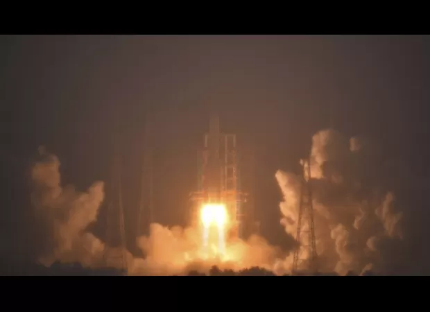 China launches a mission to collect samples from the dark side of the moon.