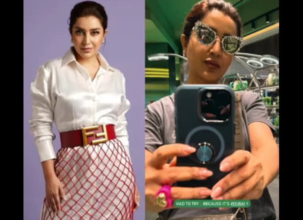 Tisca Chopra adds some sparkle to her trip to Dubai by incorporating bling into her wardrobe.