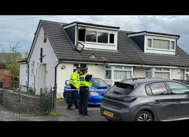 Child loses life in home blaze while the rest of the family escapes.