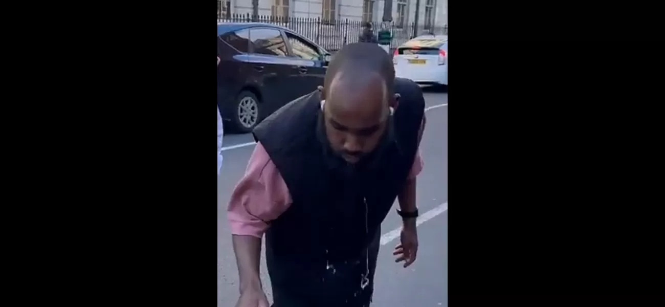 A man was arrested for spitting at pro-Israel protesters during a demonstration.