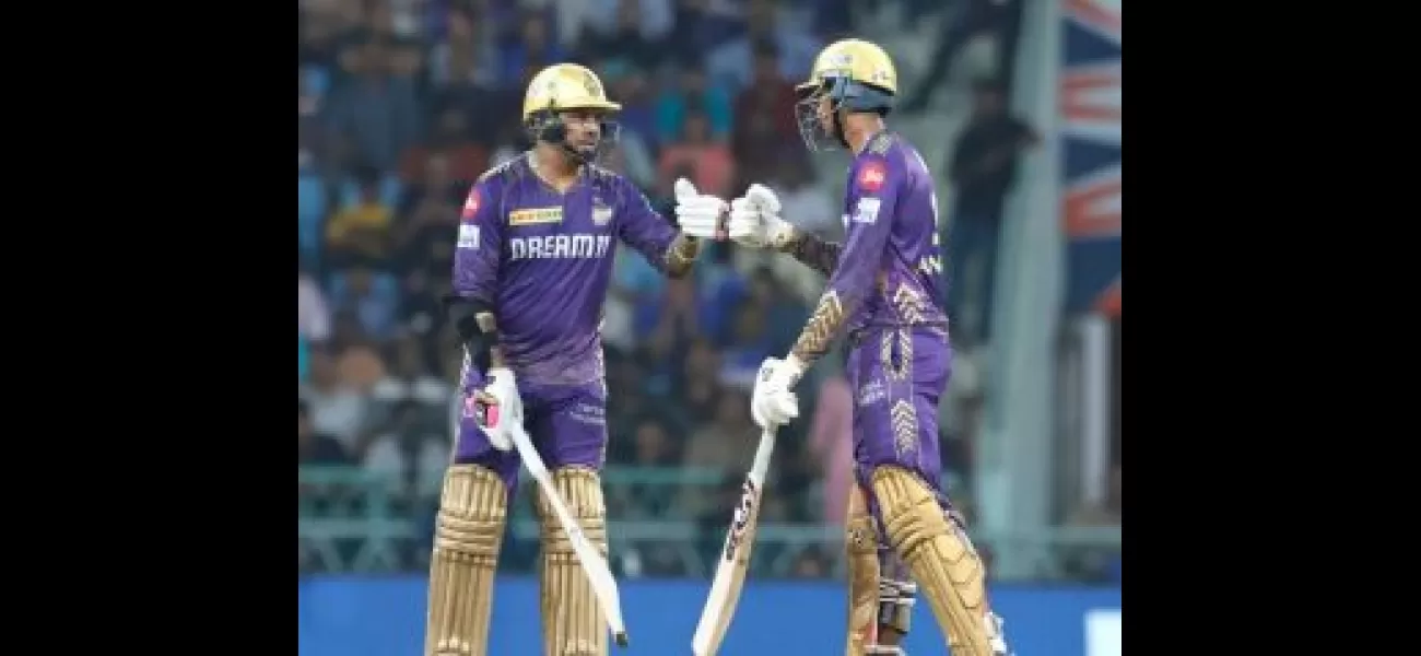 KKR have scored 235 runs for the loss of 6 wickets against LSG.