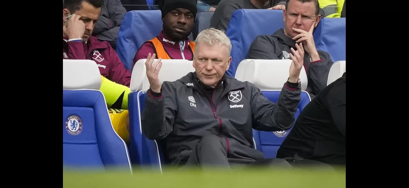 Moyes says Rice's absence was the reason for West Ham's 5-0 loss to Chelsea.