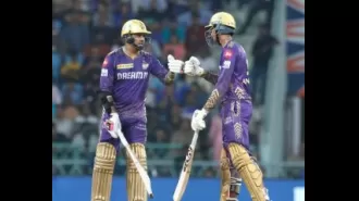KKR have scored 235 runs for the loss of 6 wickets against LSG.