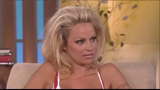 People are calling for a TV host to apologize to Pamela Anderson for a past interview that is now considered insulting.