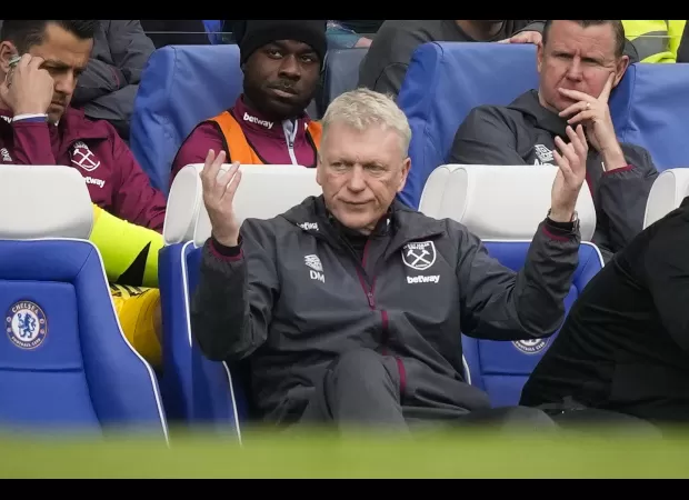 Moyes says Rice's absence was the reason for West Ham's 5-0 loss to Chelsea.