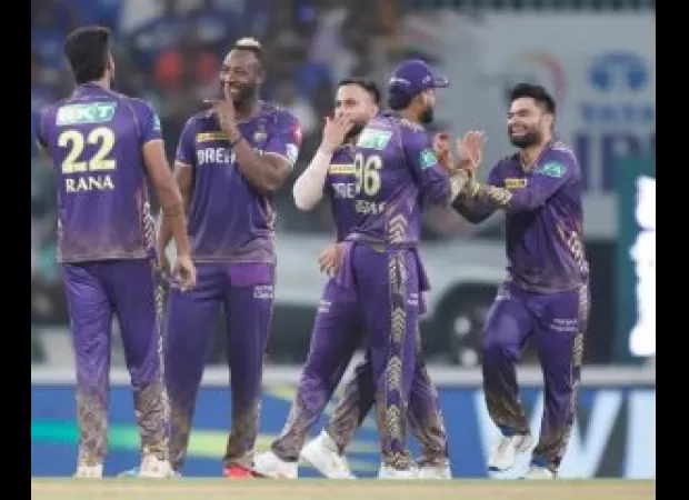 Narine leads KKR to victory over LSG by 98 runs, moves team to first place in rankings.