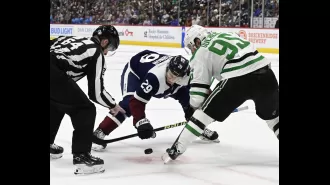 Schedule for the Avalanche vs. Stars playoff series including game times and TV channels.