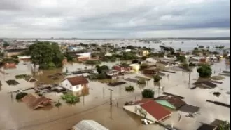 Deadly floods in southern Brazil leave dozens dead and more than 100 missing.