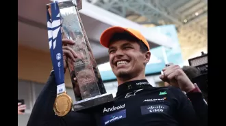 Hamilton and Verstappen congratulate Norris on his maiden Formula 1 victory.