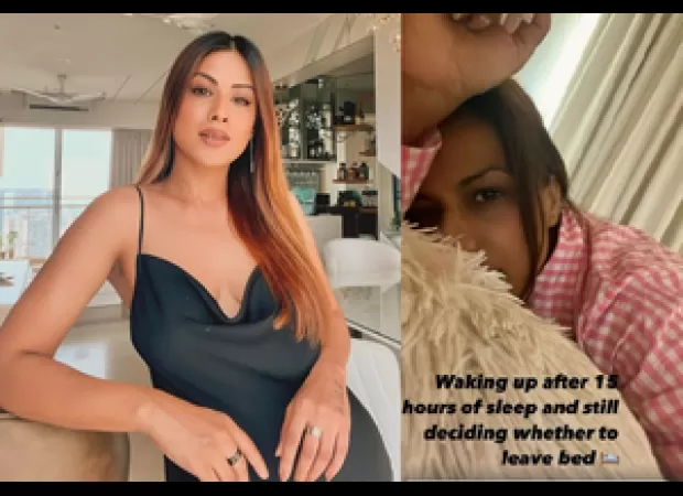 Nia Sharma is reluctant to get out of bed after sleeping for 15 hours.