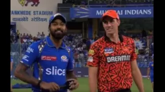 Mumbai Indians have chosen to bowl first against Sunrisers Hyderabad in a crucial match, with Kamboj receiving his debut cap.