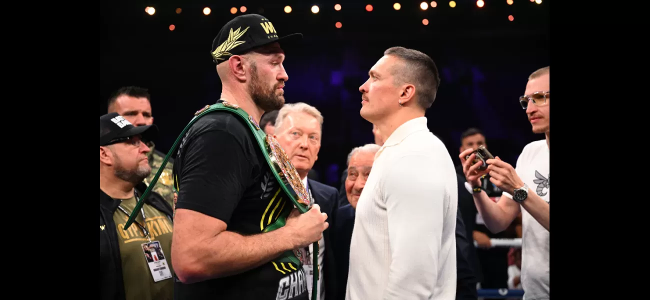 Fury reveals crucial factor for undisputed heavyweight fight with Usyk.
