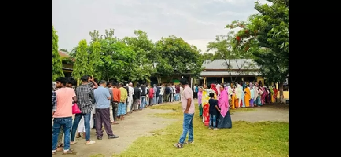 Voting is currently taking place in four Lok Sabha seats in Assam.