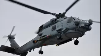 Australian leader criticizes China for stopping Australian military helicopter