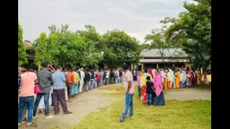 Voting is currently taking place in four Lok Sabha seats in Assam.