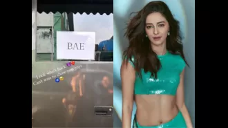 Ananya Panday returns to the 'Call Me Bae' set and shares a picture of her vanity van.