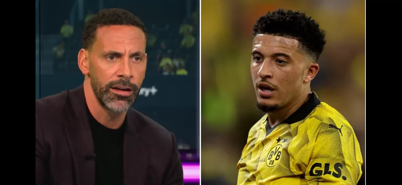 Rio Ferdinand says the only way Jadon Sancho will come back to Manchester United is if they meet Borussia Dortmund's asking price.