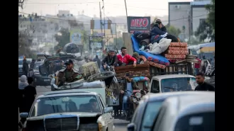 Israel's takeover of key crossing leaves thousands without a place to go.