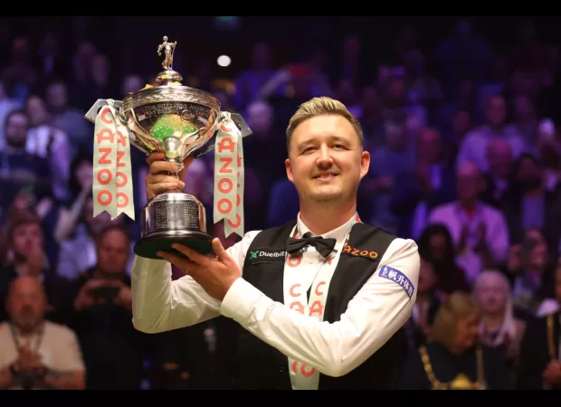 Snooker champ Kyren Wilson aiming high after winning first World Championship title.