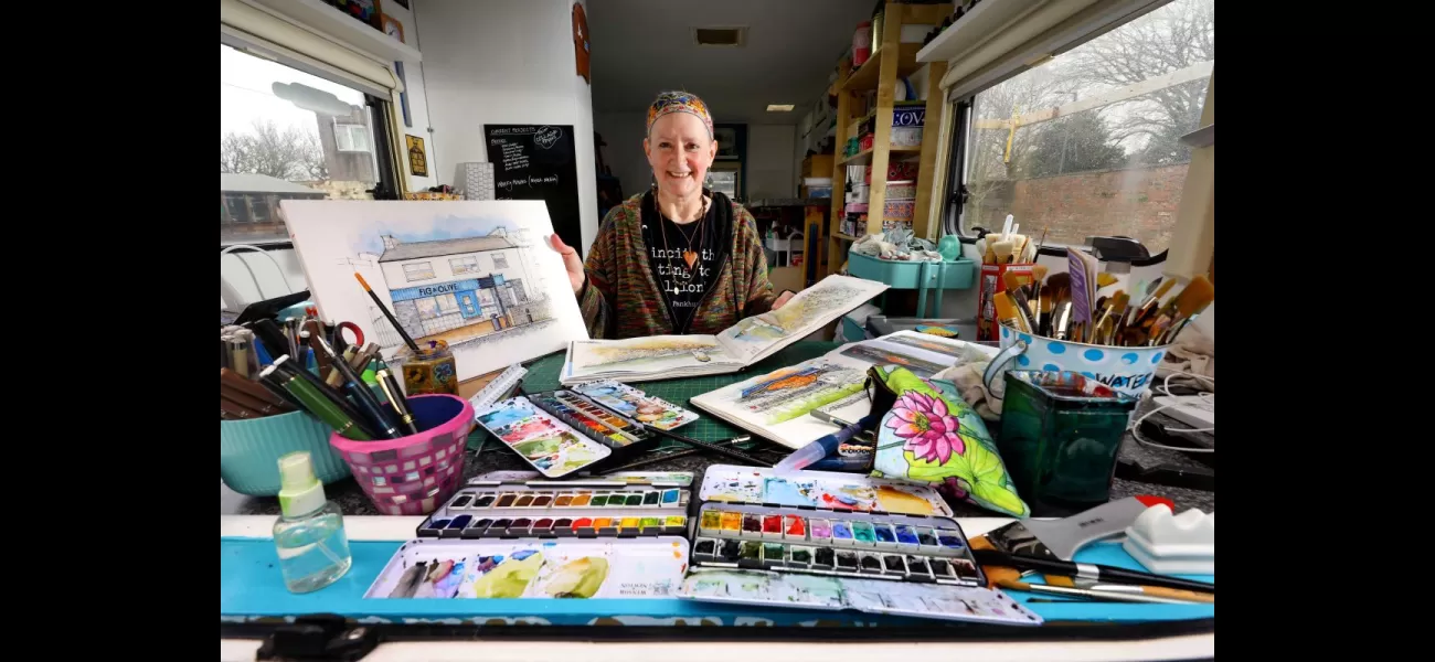 Amanda Hayler found solace in creating art as a way to escape from the harsh reality of her cancer diagnosis.