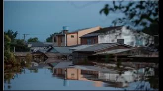 Floods in Brazil claim 90 lives.