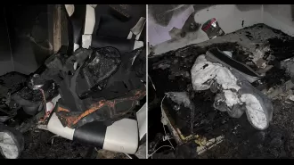 Vape explosion causes fire, destroying family's house.