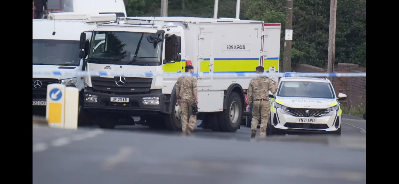 Bomb squad called to village, over 100 homes evacuated.