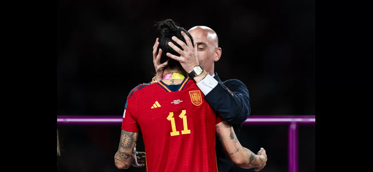 Spanish soccer official being taken to court for kissing reporter during World Cup.