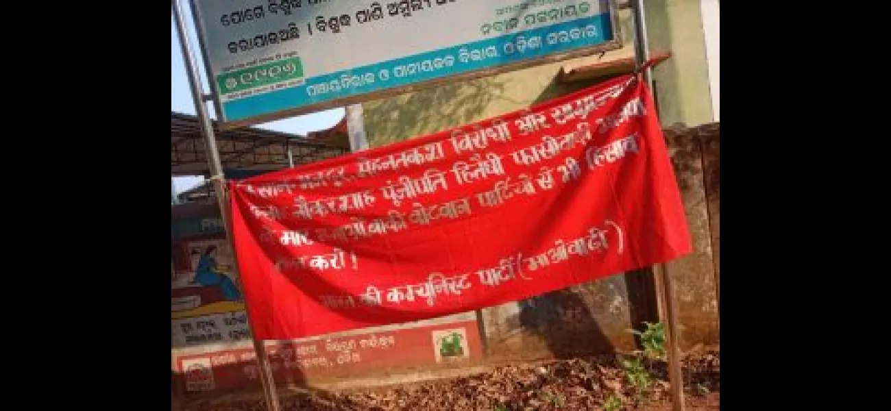 Naxalite posters appear in Sundargarh.