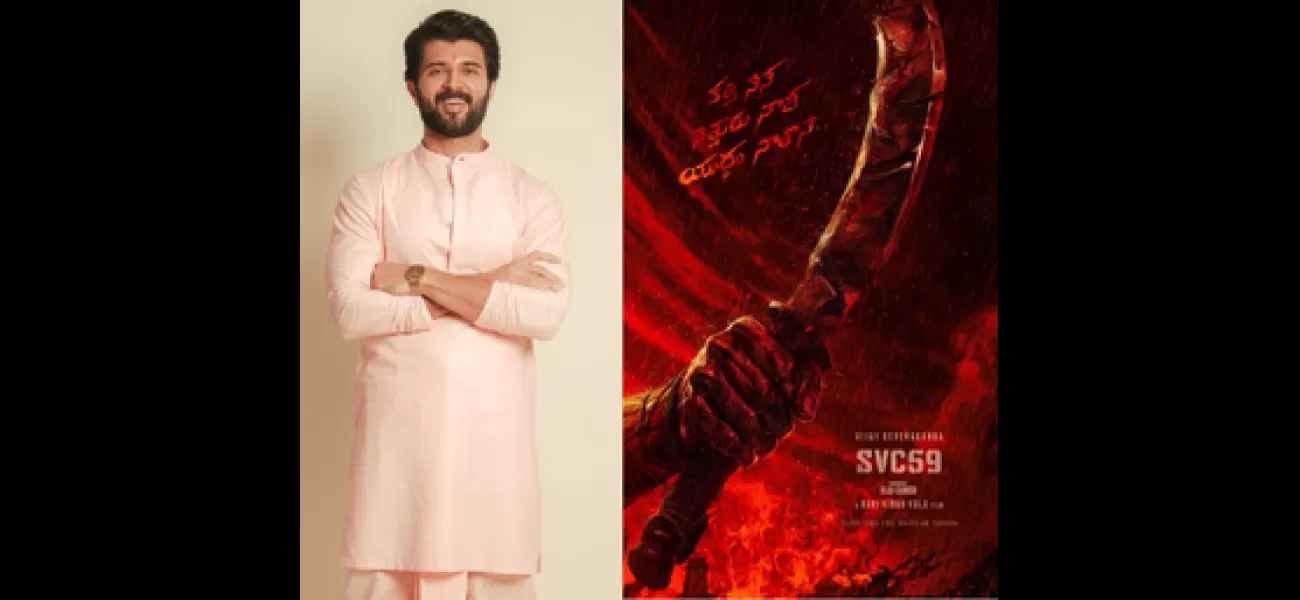 Actor Vijay Deverakonda reveals the intense first-look poster for his upcoming film 'SVC59' on his 35th birthday.