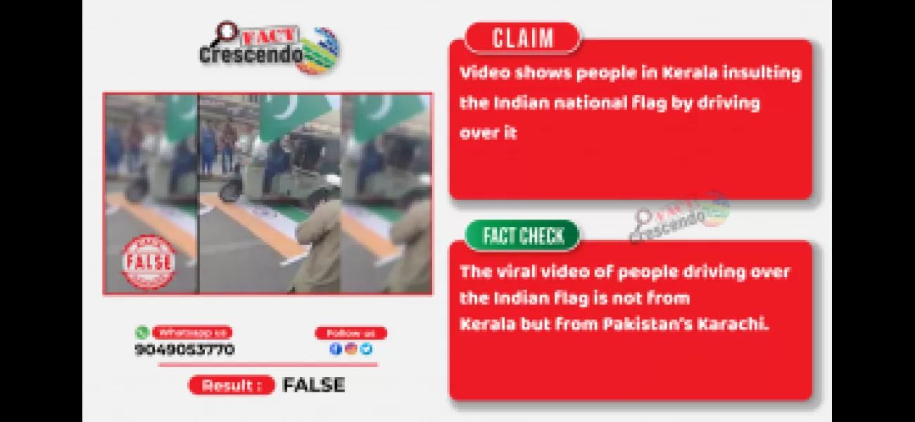 Video of people dishonoring Indian flag is from Pakistan, not Kerala