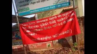 Naxalite posters appear in Sundargarh.