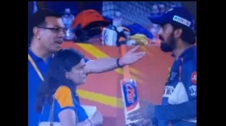 Fans react to viral video of LSG owner chatting with captain KL Rahul during IPL 2024.