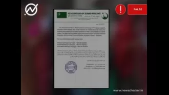 False notice offers money to Muslims going to India to vote against 'fascist groups'