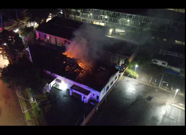 Sydney dry cleaning business destroyed by massive fire caused by explosions.