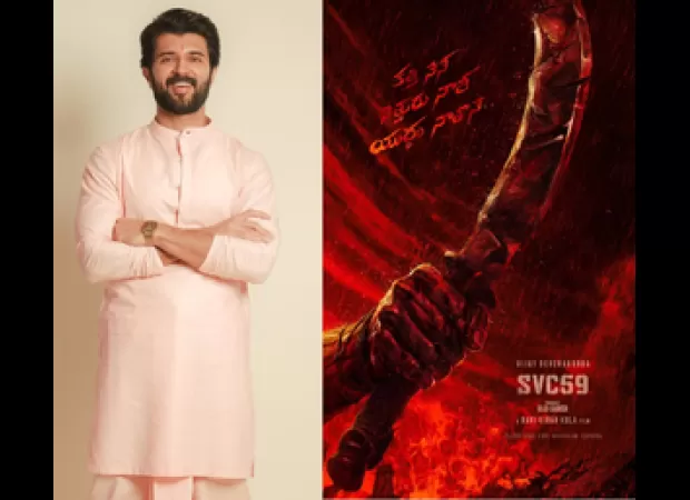 Actor Vijay Deverakonda reveals the intense first-look poster for his upcoming film 'SVC59' on his 35th birthday.