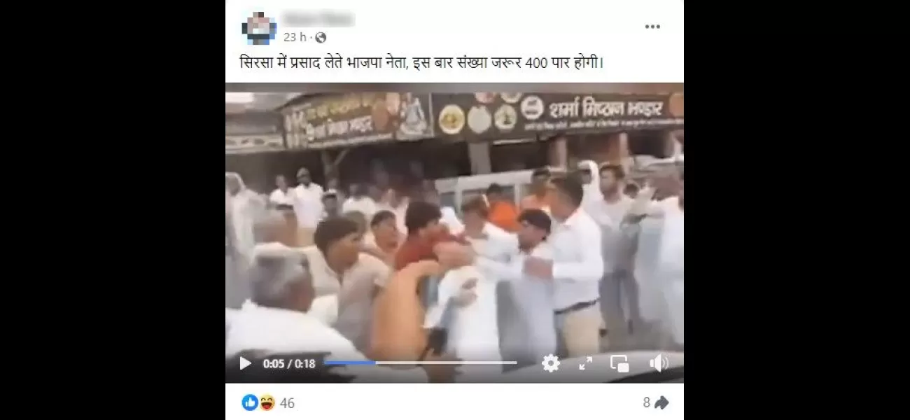 A misleading video is circulating, falsely claiming a fight between BJP supporters when it actually shows a brawl among Congress supporters.