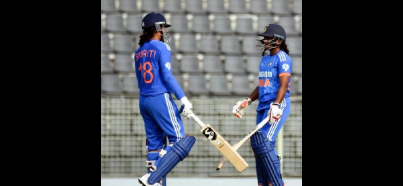 India Women score 156 runs for the loss of 5 wickets in their 5th T20I match against Bangladesh.