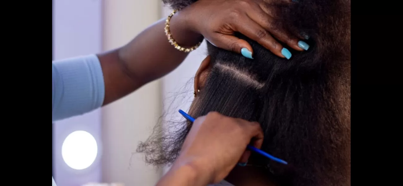 A hairdresser's Mother's Day gift of a free hair installation brought one client to tears.
