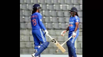 India Women score 156 runs for the loss of 5 wickets in their 5th T20I match against Bangladesh.