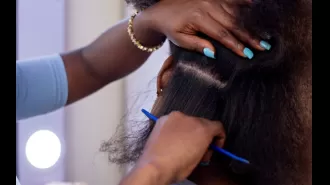 A hairdresser's Mother's Day gift of a free hair installation brought one client to tears.