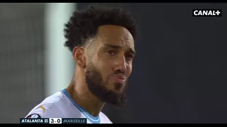 Aubameyang cries as Marseille fails to reach Europa League final.